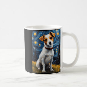 Jack Russel med färgutskrift av färgton Kaffemugg