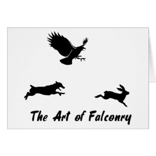 Jack Russel och Falconry Hälsningskort