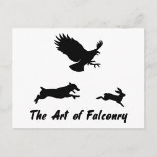 Jack Russel och Falconry Vykort
