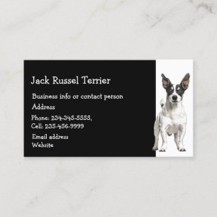 Jack Russel Terrier Hund Breeder Pet Sitter Visitkort