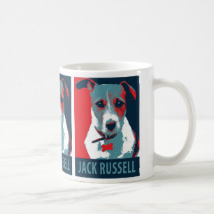 Jack Russel Terrier Policy Hope Parody Kaffemugg