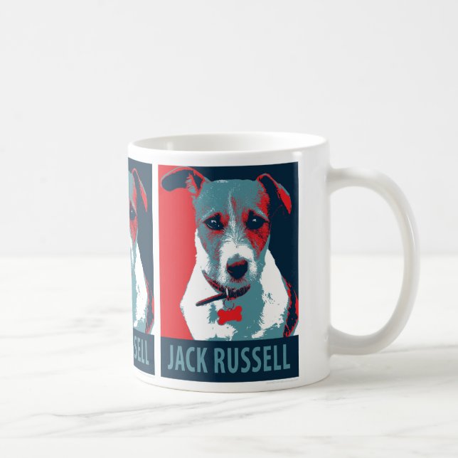 Jack Russel Terrier Policy Hope Parody Kaffemugg (Höger)