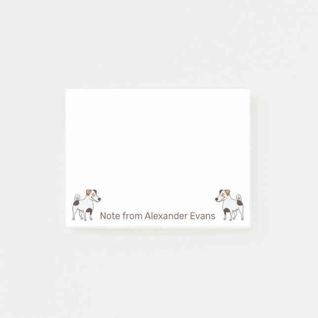 Jack Russel Terrier Post-it Block (Framsida)