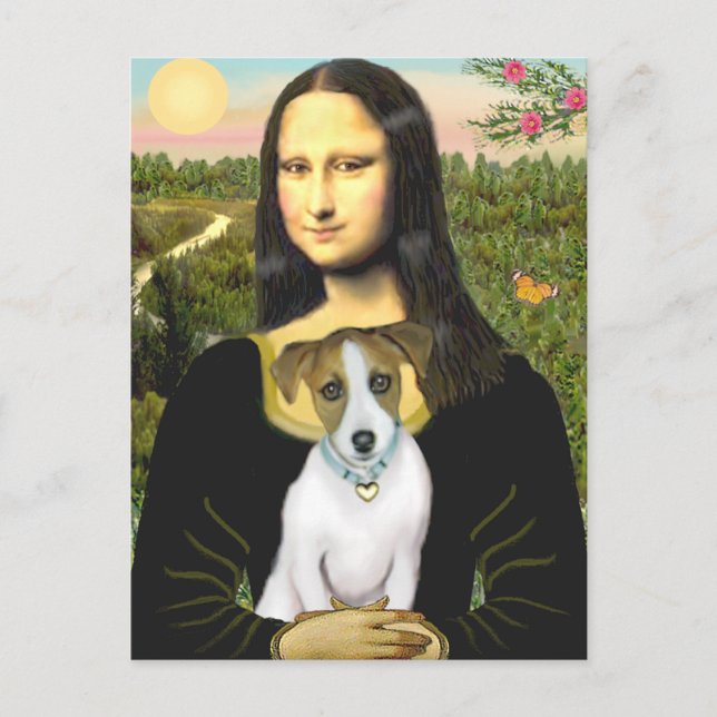 Jack Russell 10 - Mona Lisa Vykort (Framsida)