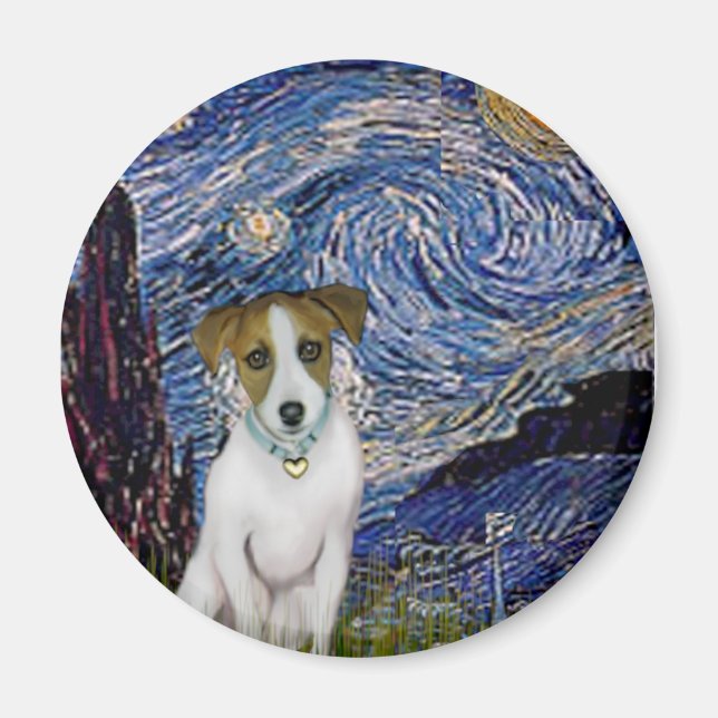 Jack Russell 10 - Stjärnkväll Magnet (Framsidan)