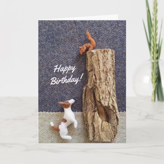 Jack Russell Birthday Card Kort (Framsida)