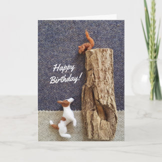 Jack Russell Birthday Card Kort