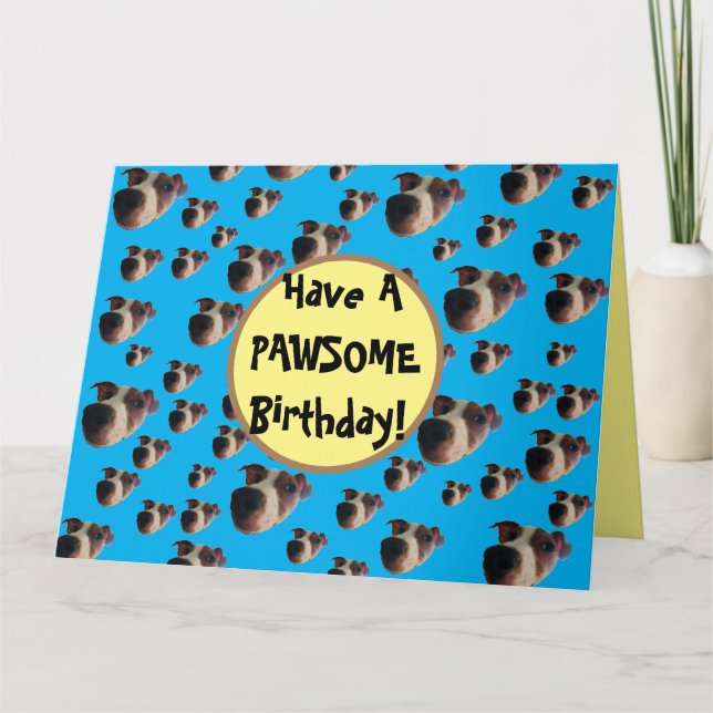Jack Russell Birthday Card Kort (Framsida)
