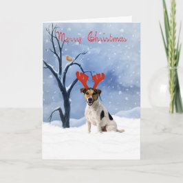 jack russell christmas-kort - bulldog har renar helgkort