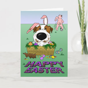 Jack Russell Glad påsk Card Helgkort
