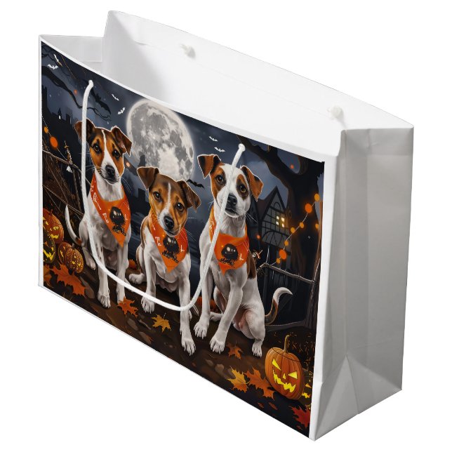 Jack Russell Halloween Spooky (Framsidan Vinklad)
