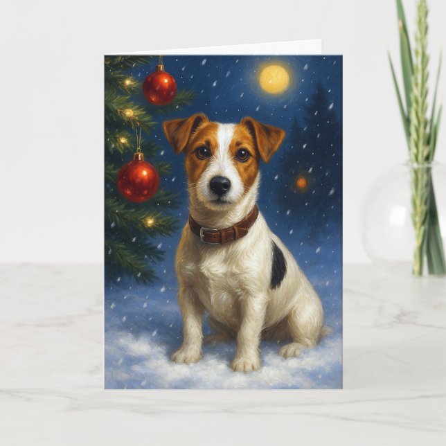 Jack Russell Holiday  Kort (Framsida)
