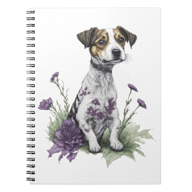 Jack Russell Hund Anteckningsbok (Framsidan)