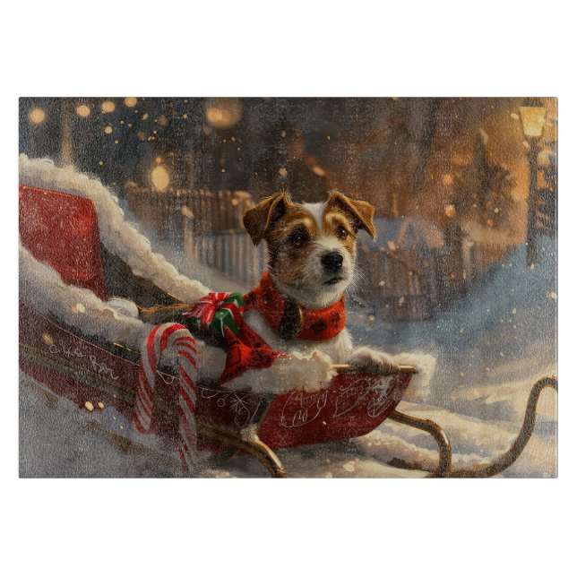 Jack Russell Hund Jul Festiv (Framsidan)