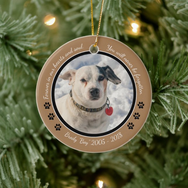 Jack Russell Hund Pet Memorial Ornaments jul Julgransprydnad Keramik (Träd)
