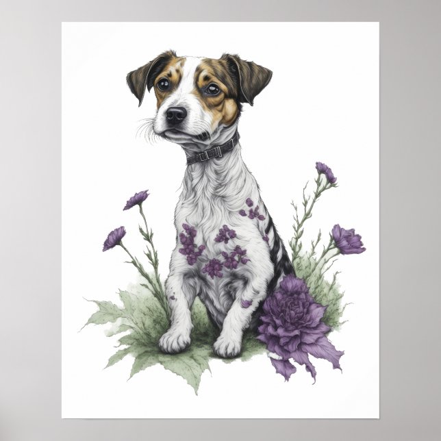 Jack Russell Hund Poster (Framsidan)