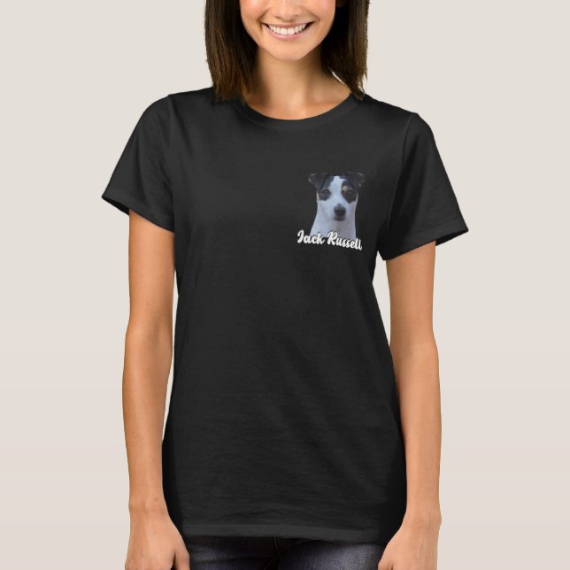 Jack Russell Hund Tshirt - Jack Russell Mamma T Shirt (Framsida)
