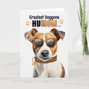 Jack Russell Hund Underbarare HuMOM Mors dag Helgkort
