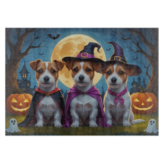 Jack Russell Hundar Pumpkin Halloween Funny (Framsidan)
