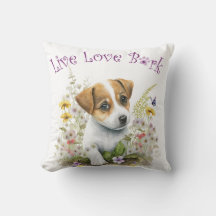 Jack Russell Hundmamma Blommig