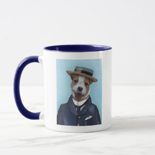 Jack Russell i Boater Mugg