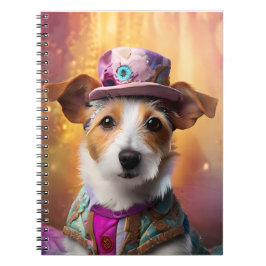 Jack Russell i Colorful Costume Anteckningsbok