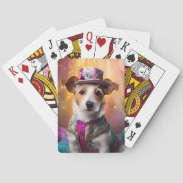 Jack Russell i Colorful Costume Casinokort