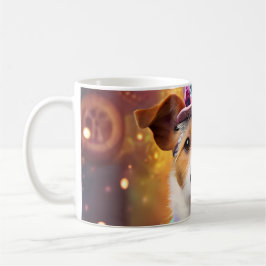 Jack Russell i Colorful Costume Kaffemugg