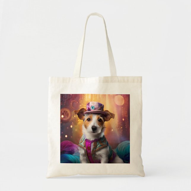 Jack Russell i Colorful Costume Tygkasse (Framsidan)