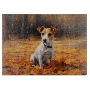 Jack Russell i Höst löv Fall Inspire