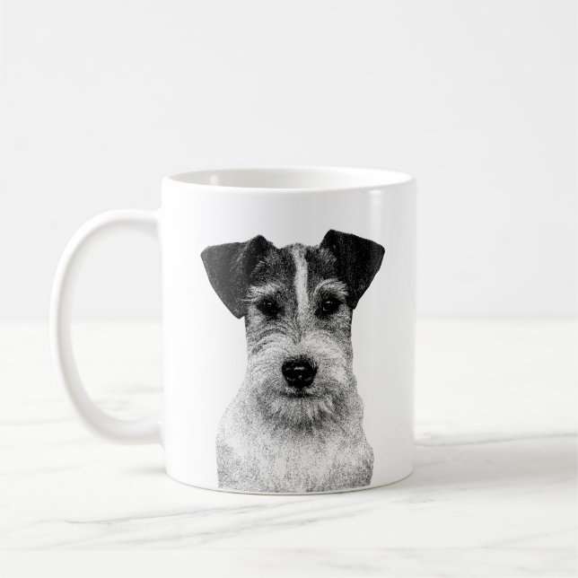 Jack Russell I Kärlek Min Jack Russel Kaffemugg (Vänster)