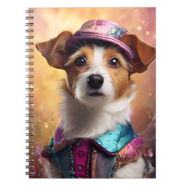 Jack Russell i Vibrant Costume Anteckningsbok