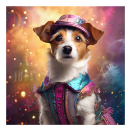 Jack Russell i Vibrant Costume Fototryck