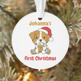 Jack Russell jul Babys första jul