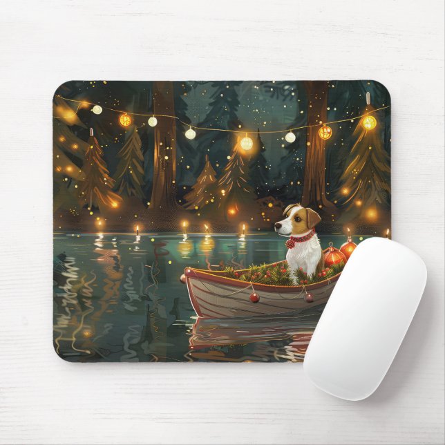 Jack Russell jul Festive Voyage Musmatta (Med mus)