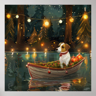 Jack Russell jul Festive Voyage Poster