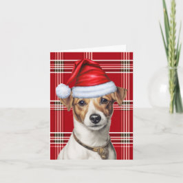 Jack Russell jul Hund Red Play jul Helgkort