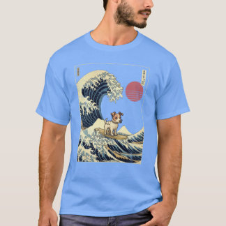 Jack Russell Kanagawa Japanese Surfing Wave friend T Shirt