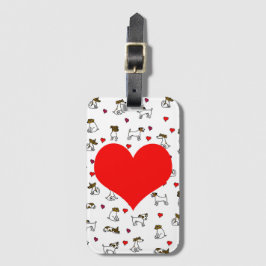 Jack Russell Luggage Tag Bagagebricka