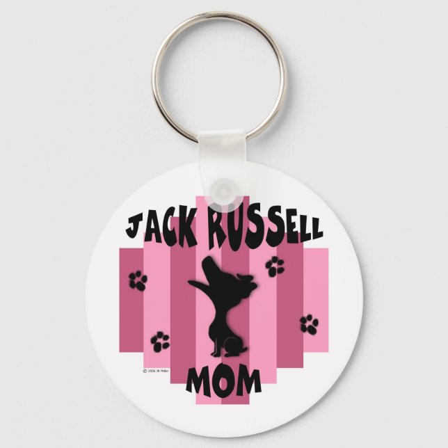 Jack Russell Mamma Keychain Nyckelring (Framsida)