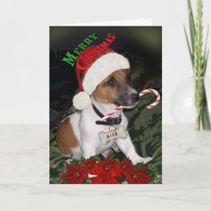 Jack Russell Naughty eller Nice-kort Helgkort