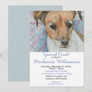 JACK RUSSELL ÖNSKEMÅL GRATTIS PÅ FÖDELSEDAGEN INBJUDNINGAR