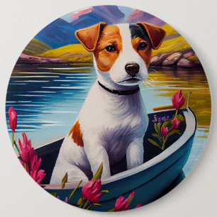 Jack Russell på paddel: Ett naturskönt äventyr Knapp