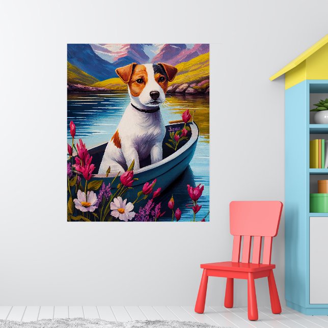 Jack Russell på paddel: Ett naturskönt äventyr Poster (Barnkammare 1)