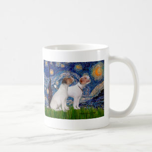 Jack Russell Pair 4 - Starry Natt Kaffemugg