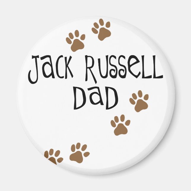Jack Russell Pappa Magnet (Framsidan)