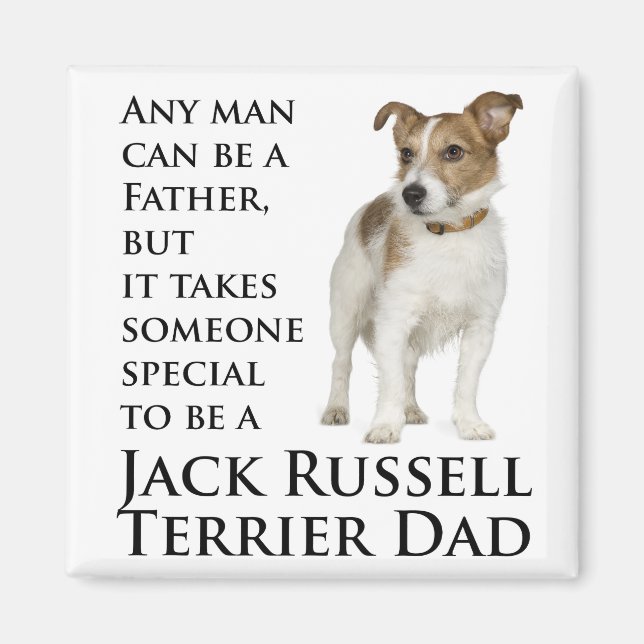 Jack Russell Pappa Magnet (Framsidan)