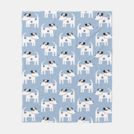 Jack Russell Parson Terrier Dog Pattern Fleecefilt