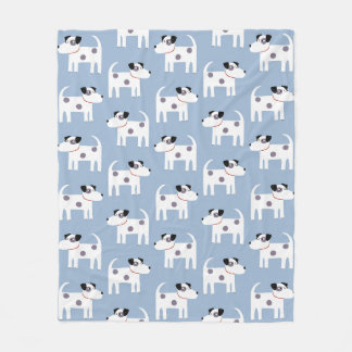 Jack Russell Parson Terrier Dog Pattern Fleecefilt