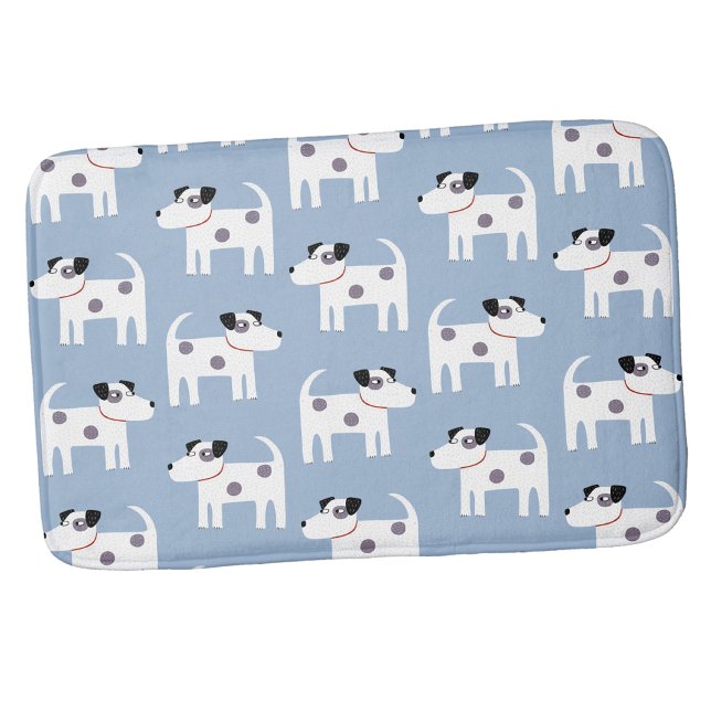 Jack Russell Parson Terrier Hund Mönster Badrumsmatta (Paros  Kack Russell terrier dog bath mat)